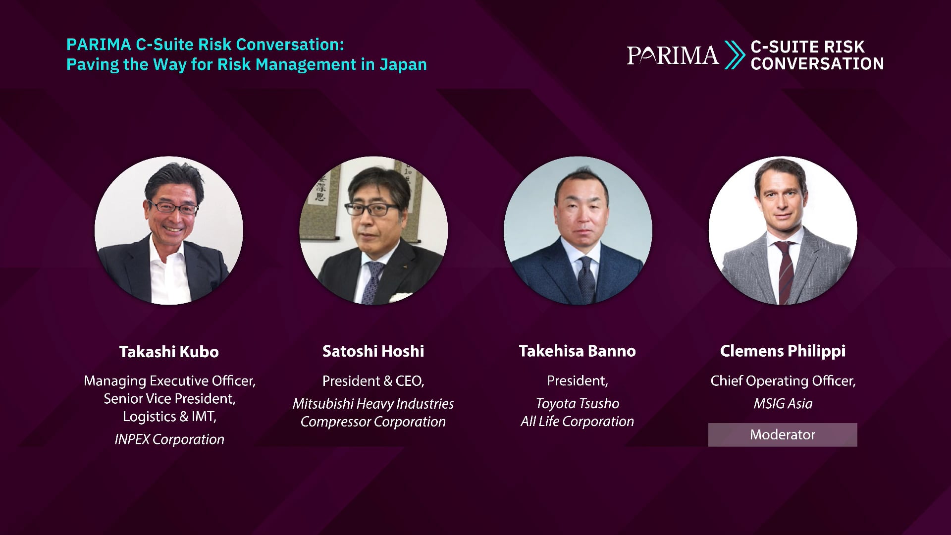 PARIMA C-Suite Risk Conversation in 2021